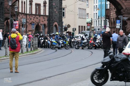 Großaufgebot der Motorräder