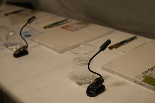 Leinwand, Wasser, Licht