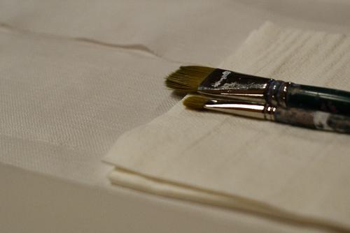 Man braucht nur 2 Pinsel