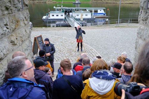 Aufstellung zum Gruppenfoto