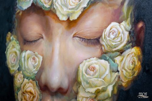 Detailreiches Gemälde