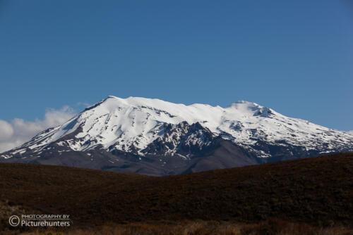 Schnee auf dem Vulkan