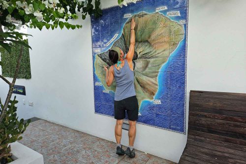 Ulla erklärt zur Insel