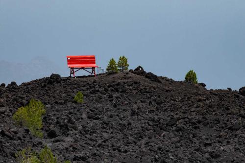 Die rote Bank im Nirgendwo
