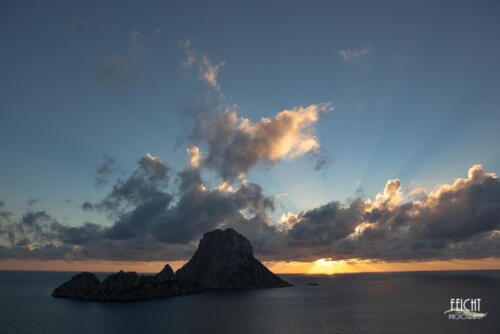 Es Vedra am Abend