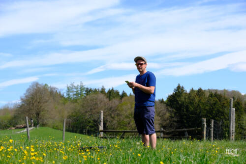 Checken vom Sonnenlauf