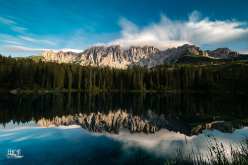 Karersee mit Spiegelung