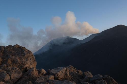 Der Ätna raucht
