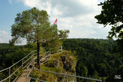 Blick zum Aussichtspunkt