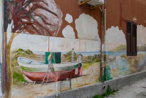 Wandmalerei in Brucoli
