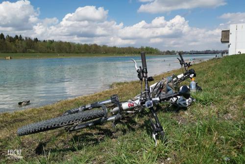 Räder an der Ruderregatta