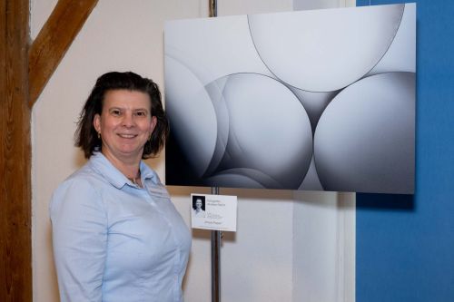 Vor einem meiner Werke