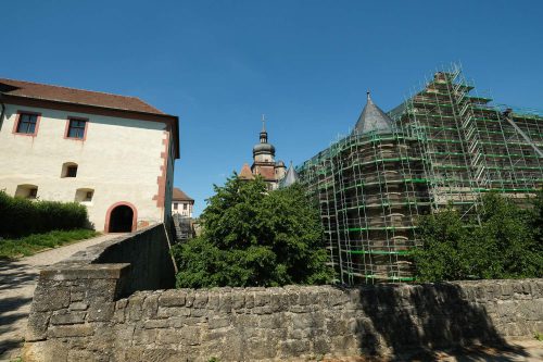 Eingerüstet