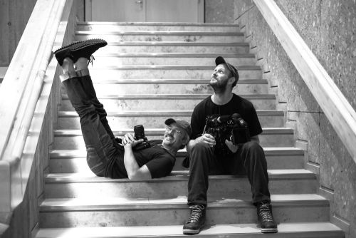 Chillen auf der Treppe