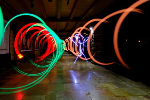 Lightpainting-Aktion