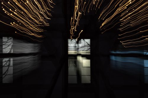 Beleuchtetes Fenster