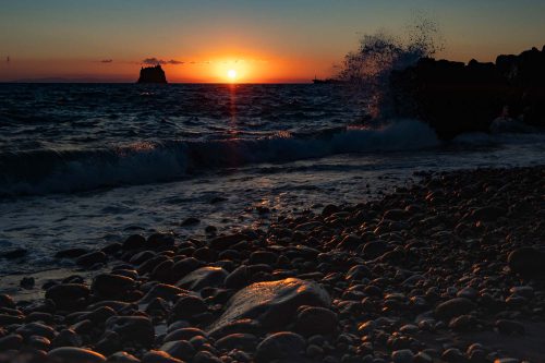 Sonnenaufgang über dem Meer
