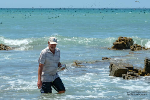 Fischen mit der Hand