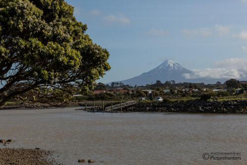Blick zum Mount Taranaki