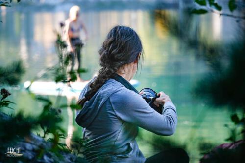 Ulla beim Fotografieren