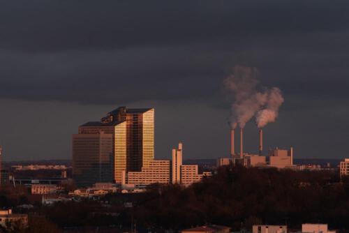 Highlight-Tower im Abendlicht