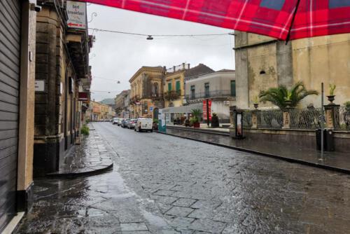 Viel Wasser auf der Straße