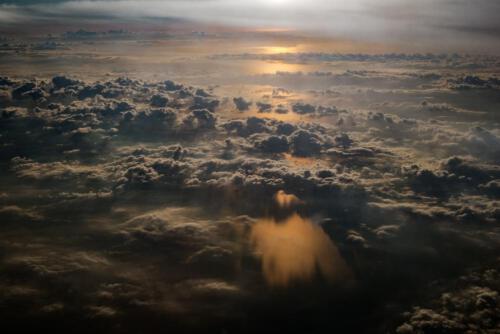 Wolken über dem Meer