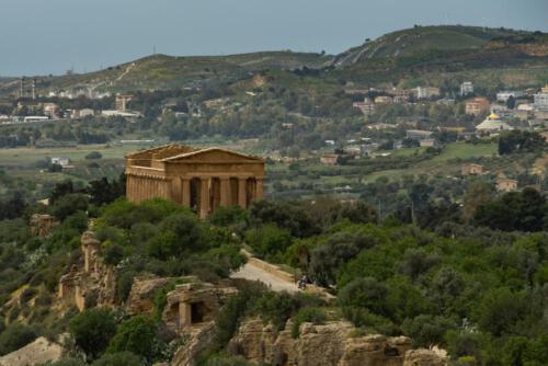 Blick auf einen Tempel